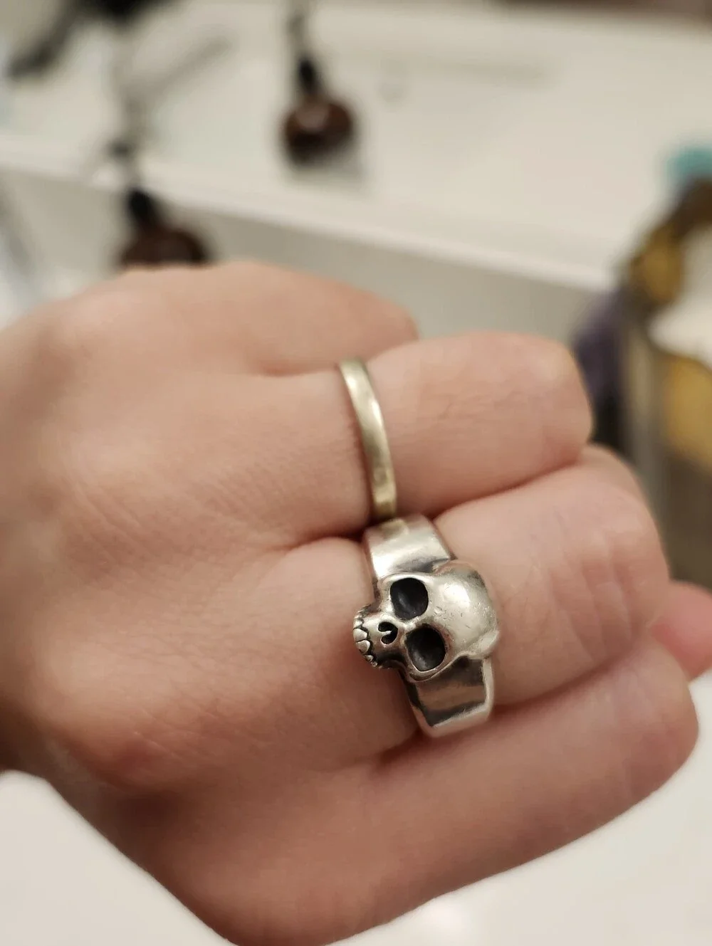 King Baby Studio Large Hamlet Skull Ring